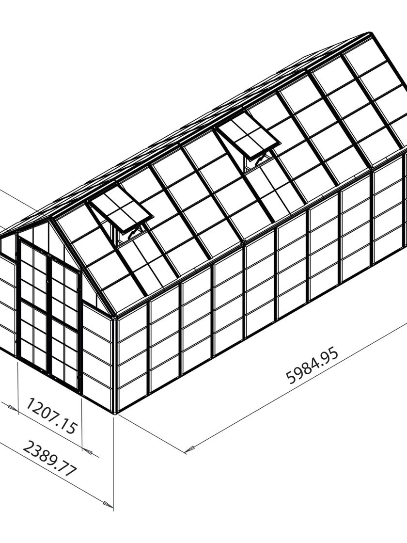 Canopia® By Palram Harmony™ Snap & Grow Greenhouse, 8' - Image 17