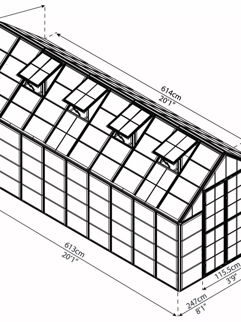 Canopia® By Palram Harmony™ Snap & Grow Greenhouse, 8' - Image 19