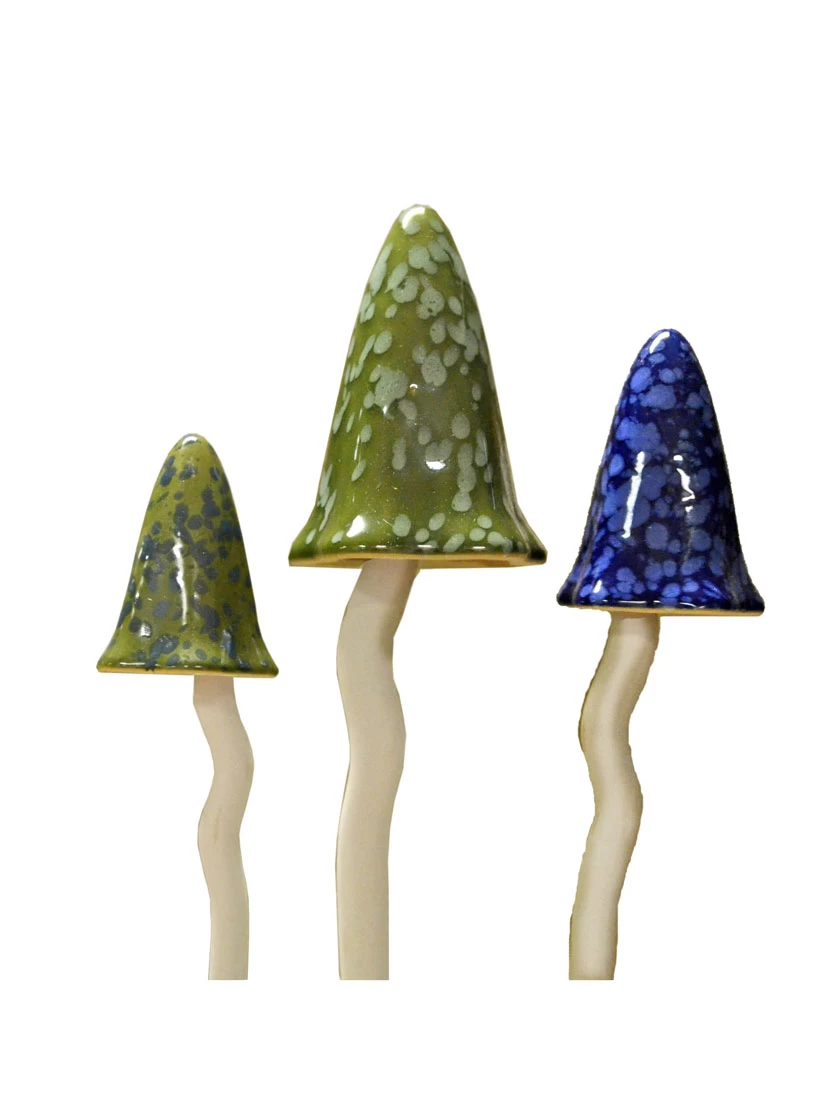 Potting Shed Tinkling Toadstool Sculptures, Set Of 3 - Image 6