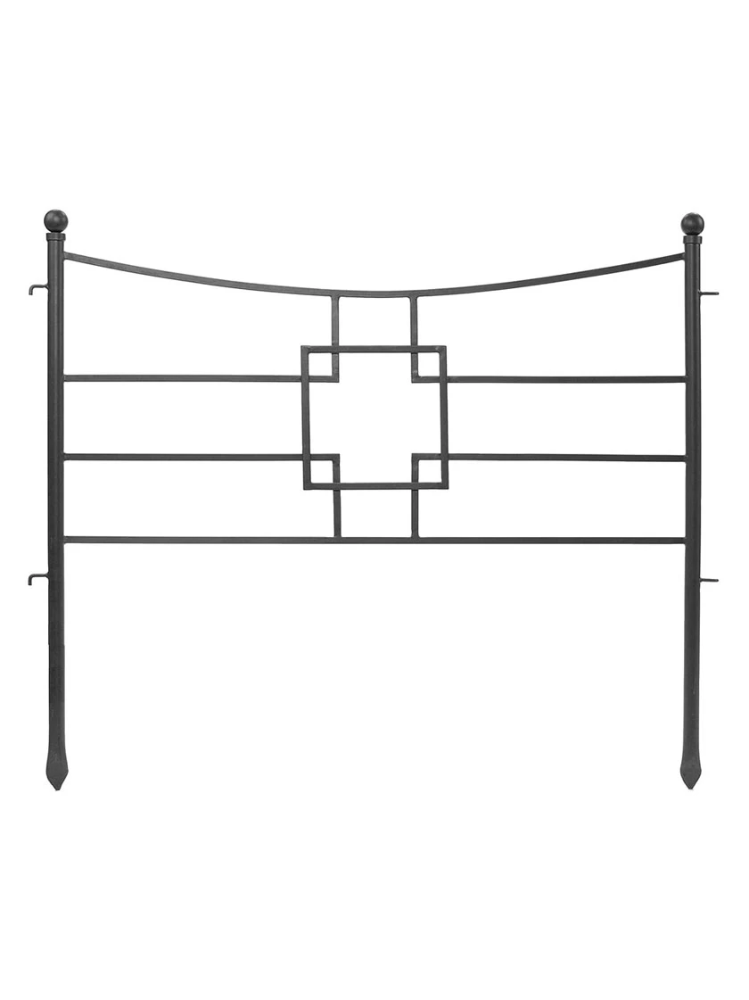 Achla Designs Square-on-Squares Fence Sections, Set Of 4 - Image 3