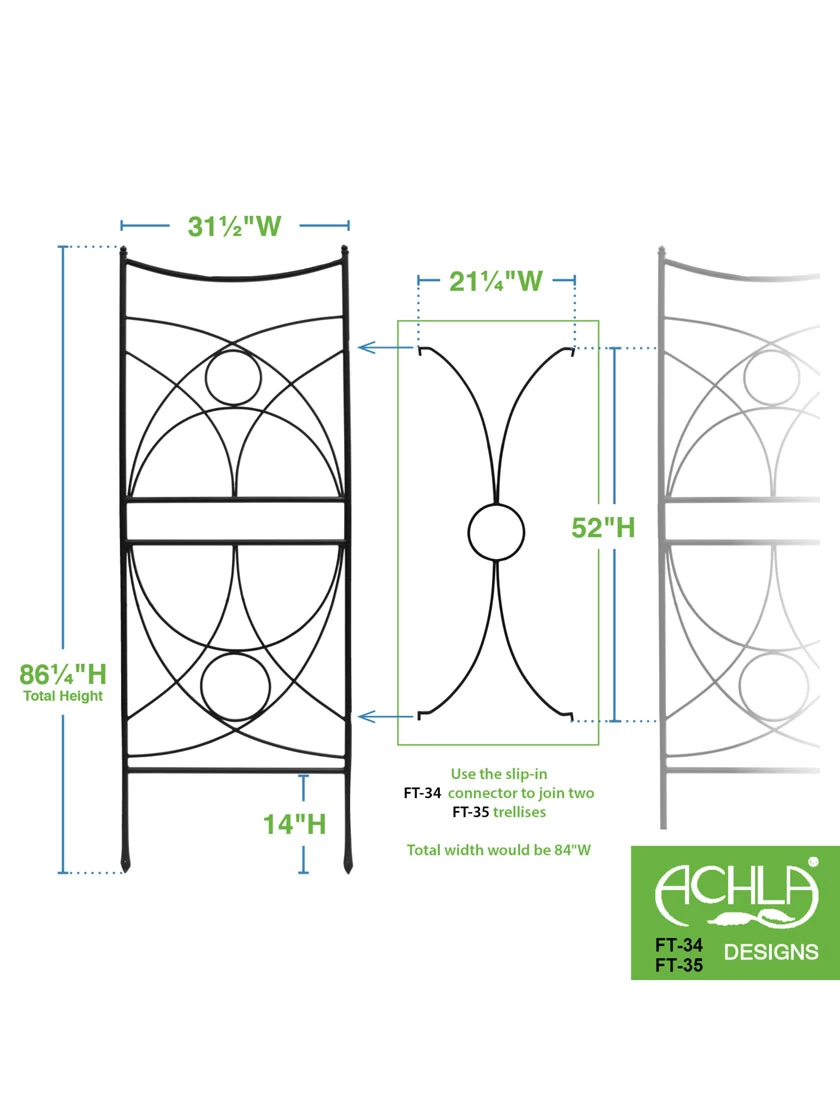 Achla Aurora Trellis Center Link - Image 5