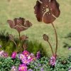 Poppy Garden Stakes Set Of 2
